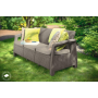 Záhradný nábytok Keter Corfu love seat max trojmiestna pohovka cappuccino, poškodený obal