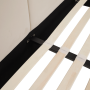 Posteľ s roštom a LED osvetlením, 160x200, béžová Velvet látka, ALTESA