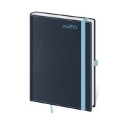 Diár DOUBLE BLUE týždenný A5 14,3x20,5cm 2020