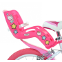 Detský bicykel Dino 144RHK2 - 14" Hello Kitty so sedačkou pre bábiku a košíkom
