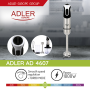 ADLER AD 4607, Tyčový mixér + príslušenstvo