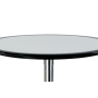 barový stôl, plast čierno/strieborný, pr.60cm