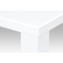 jedálenský stôl 120x80x76cm, vysoký lesk biely