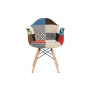 jedálenská stolička, patchwork / masív buk