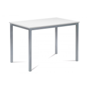 jedálenský stôl 110x70, MDF biela / šedý lak