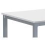 jedálenský stôl 110x70, MDF biela / šedý lak