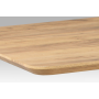 rozkladací jedálenský stôl 160 + 50x90 cm, 3D fólie dekor dub / brúsený nerez