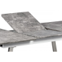 jedálenský stôl 160x90 cm, MDF beton, kov brúsená nerez