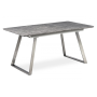 jedálenský stôl 160x90 cm, MDF beton, kov brúsená nerez