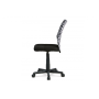 kancelárska stolička, čierna mesh, plastový kríž, sieťovina motív