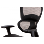 kancelárska stolička, látka mesh čierna