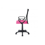kancelárska stolička, látka MESH rúžová / čierna, plyn.piest
