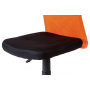 kancelárska stolička, mesh oranžový / čierny