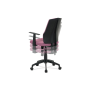 kancelárska stolička, látka bordó, hojd. mechanismus, kríž plast čierny, plastové kolieska