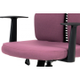 kancelárska stolička, látka bordó, hojd. mechanismus, kríž plast čierny, plastové kolieska