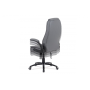 kancelárska stoličky šedá koženka, čierny kovový kríž, hojdací mechanizmus