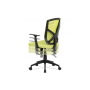 kancelárska stolička, zelená MESH/plastový kríž/ojdací mechanizmus