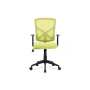 kancelárska stolička, zelená MESH/plastový kríž/ojdací mechanizmus