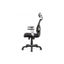 kancelárska stolička, čierny MESH, plastový kríž, hojdací mechanismus