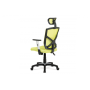 kancelárska stolička, zelená MESH, plastový kríž, hojdací mechanismus
