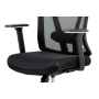 kancelárska stolička, čierna/čierna sieťovina, plast kríž, synchronní mechanismus