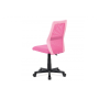 kancelárska stolička ružový MESH + ekokoža, výšk. nast., kríž plast čierny
