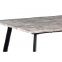 jedálenský stôl 150x80x76, MDF dekor beton, čierny mat lak