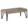 konferenčný stolík 110x60x40cm, 100mm MDF canyon grey, kov čierny