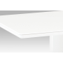 konferenční stolík, vysoký lesk biely / tvrdené sklo