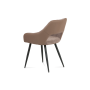 stolička látka+ekokoža farba lanýž/nohy kov čierny lak