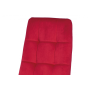 Velvet Fabric,stitch.same,Dia 25mm tube, matt balck pwc, RS816-40 Red
