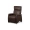 Push back recliner,chromed legs,BROWN TYH-103-6