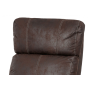 Push back recliner,chromed legs,BROWN TYH-103-6