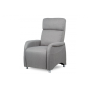 Push back recliner,chromed legs, fabric series MALMO, color TBA