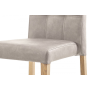 Dining chair Grey  Fabric UF860-8B, woodtransfer legs Oak color