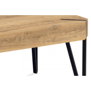 konferenčný stolík, MDF farba dub, matný kov