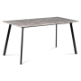 jedálenský stôl 150x80x76, MDF dekor beton, čierny mat lak