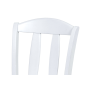 jedálenská stolička celodrevená, biela