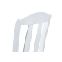 jedálenská stolička celodrevená, biela