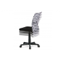 kancelárska stolička, čierna mesh, plastový kríž, sieťovina motív