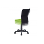 kancelárska stolička, zelená mesh, plastový kríž, sieťovina čierna