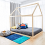 Montessori posteľ, borovicové drevo, prírodná, VELENA