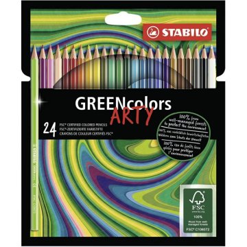 Farbičky STABILO GREENcolors 24ks "ARTY"