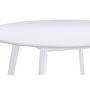 jedálenský stôl pr.106 cm, biela matná MDF doska, hrúbka 18mm