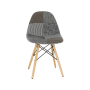 Dizajnová stolička, látka patchwork, PEPITO TYP 9
