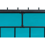 metal bed, without the slats, mattress size 200x140, black powder coating