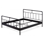 metal bed, without the slats, mattress size 200x180, black powder coating