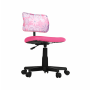 Otočná stolička, ružová/vzor/čierna, PERCY