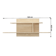 Visiaca polica, dub sonoma, TEYO