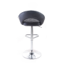 Barová stolička G21 Victea koženková, prešívaná black